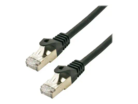 MCL CAT 6A S/FTP LSZH Patch cable - 1m Black - Câble RJ et Fibre optique - visuel 1