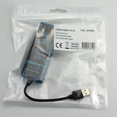 4 ports USB 3.0 hub - Black - MCL - Switchs et Hubs - visuel 2