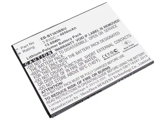 DLH Batterie Li-Pol 3.8V 4700mAh 18Wh - EB-BT365BBE / EB - Accessoires Tablette - visuel 1