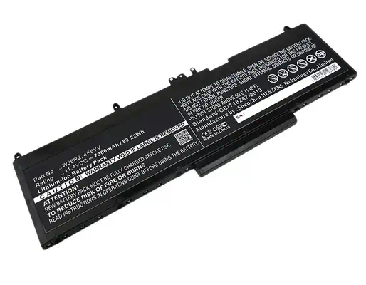 Batterie Li-ion 11.4V 7300mAh 84Wh - 4F5YV / WJ5R2 / K1G3K - DLH - visuel 1