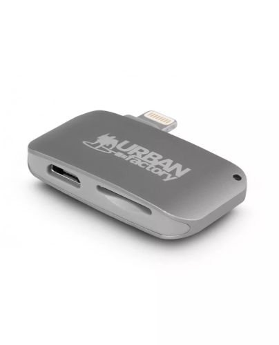 Revendeur officiel Accessoire composant URBAN FACTORY Lecteur de cartes micro-SD - Lightning. Câble micro USB
