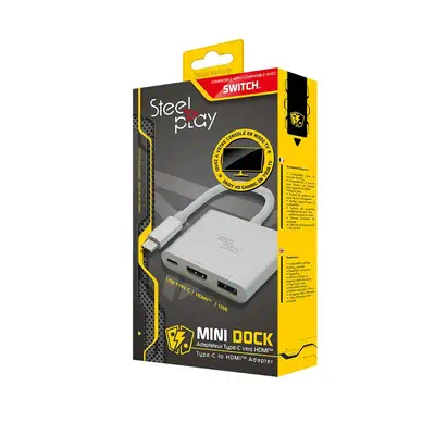 STEELPLAY Mini Dock Adapteur USB-C/HDMI SWITCH - Steelplay - Câble Audio - visuel 2