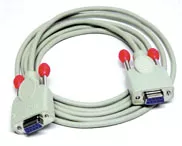 Revendeur officiel Câble Audio LINDY Cable f. Practice Card Reader 2m D9 f/f Grey Pinout