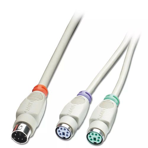 Revendeur officiel LINDY PS/2 Y-Adaptor Cable 15cm 6PM-DIN/St 6P. MiniDin