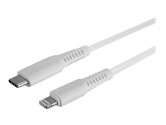 LINDY 3m USB C to Lightning Cable White - Lindy - Câble Audio - visuel 4