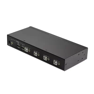 LINDY 4 Port USB 2.0 & Audio KM Switch - Lindy - Câble Audio - visuel 2