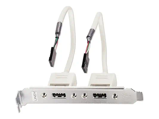 LINDY USB Cable internal/external with slotbracket - Lindy - Câble Audio - visuel 1