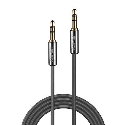 Lindy Câble Audio Jack 3.5mm, Cromo Line, 1m - Connectique - visuel 2