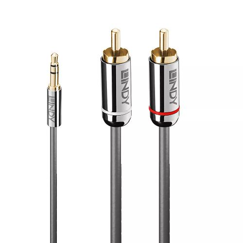 Vente LINDY Cromo Line Audio Cable Stereo 3.5mm-RCA M-M 0.5m au meilleur prix