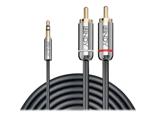 LINDY Cromo Line Audio Cable Stereo 3.5mm-RCA M-M 10m - Lindy - Câble Audio - visuel 1