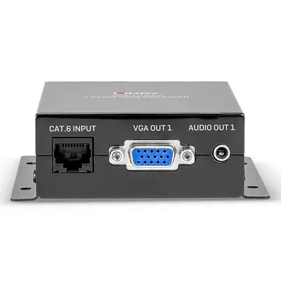 Lindy Récepteur VGA Cat.6 2 ports, 300m - Connectique - visuel 4