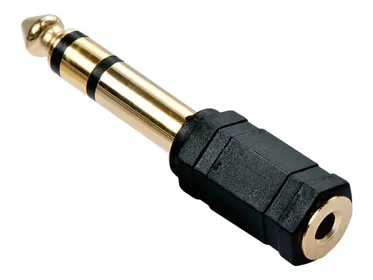 LINDY Adapter Stereo 3.5mm female 6.3mm male gold plated - Lindy - Câble Audio - visuel 1