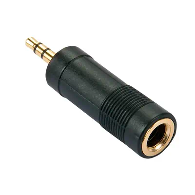 LINDY Adapter Stereo 3.5mm female 6.3mm female gold - Lindy - Câble Audio - visuel 1