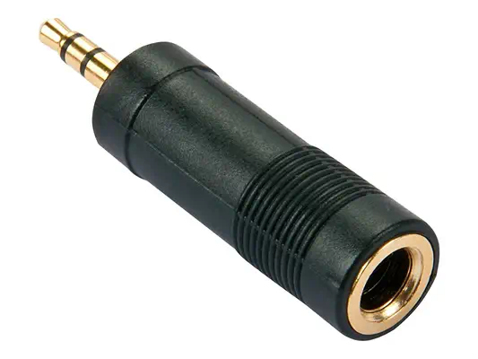 LINDY Adapter Stereo 3.5mm female 6.3mm female gold - Lindy - Câble Audio - visuel 1