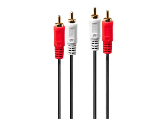 LINDY Audio Cable 2xPhono Stereo 2m 2xRCA Jack male / - Lindy - Câble Audio - visuel 2