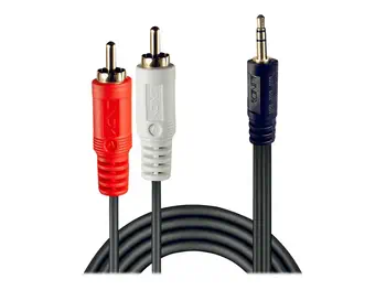 Meilleur prix LINDY Premium Audio Adaptercable 2m 2x Phono/RCA to 3