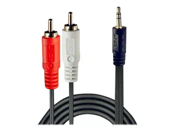 LINDY Premium Audio Adaptercable 10m 2x Phono/RCA to 3 livraison rapide