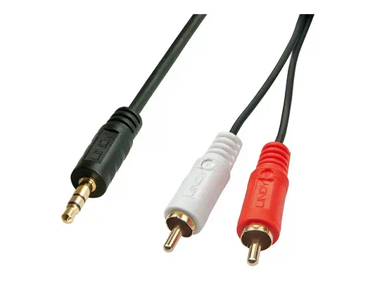LINDY Premium Audio Adaptercable 10m 2x Phono/RCA to 3 - Lindy - Câble Audio - visuel 2