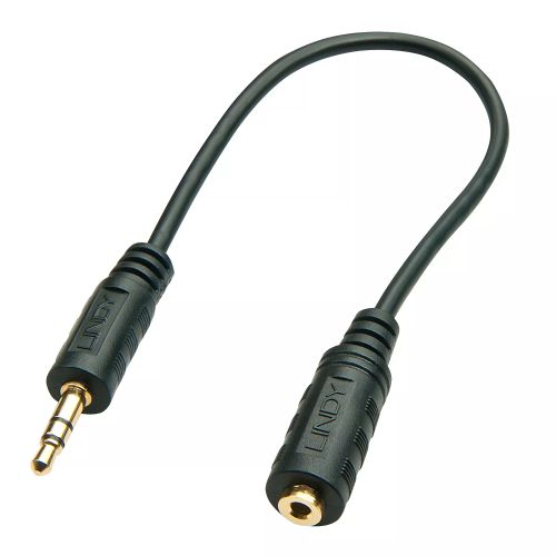 Vente Câble Audio LINDY Audio Adapter Cable 3.5mm Male / 2.5mm Female sur hello RSE