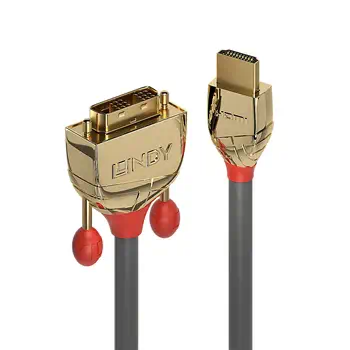 Livraison rapide Lindy Câble HDMI vers DVI, Gold Line, 5m