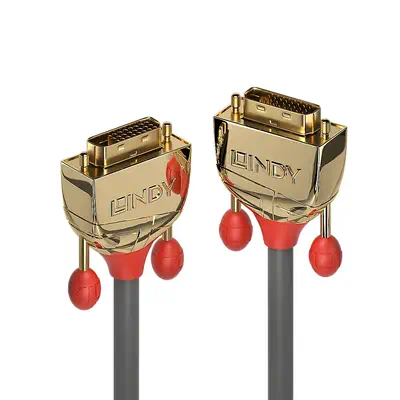 Lindy Câble DVI-D Dual Link, Gold Line, 0.5m - Connectique - visuel 1
