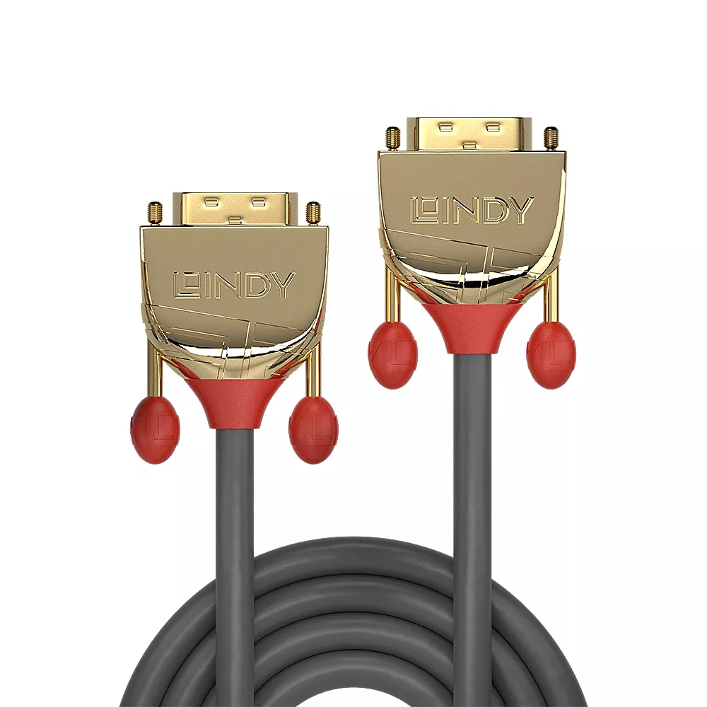 Vente LINDY 2m DVI-D Dual Link Cable Gold Line Lindy au meilleur prix - visuel 2
