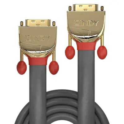Lindy Câble DVI-D Dual Link, Gold Line, 15m - Connectique - visuel 2