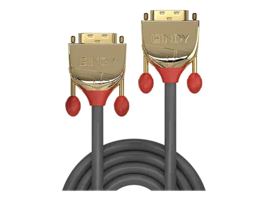 LINDY 20m Gold DVI-D SLD Single Link Cable 18+1 Single - Lindy - Câble Audio - visuel 1