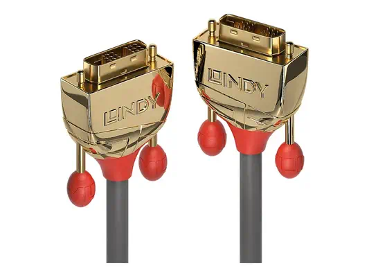 LINDY 20m Gold DVI-D SLD Single Link Cable 18+1 Single - Lindy - Câble Audio - visuel 2