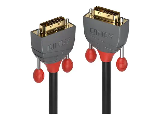 LINDY Câble DVI-D Dual Link Anthra Line 0.5m - Lindy - Câble Audio - visuel 3