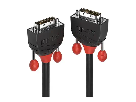LINDY DVI-D Dual Link Kabel Black male / male 2m - Lindy - Câble Audio - visuel 1