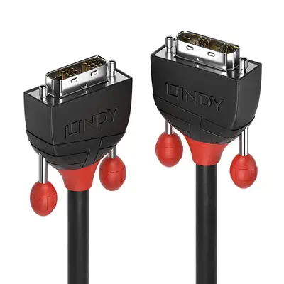 LINDY 3m DVI-D Single Link Cable Black Line - Lindy - Câble Audio - visuel 1