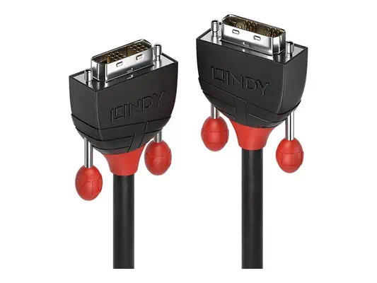 LINDY DVI-D Single Link Cable Black Line 5m - Lindy - Câble Audio - visuel 1