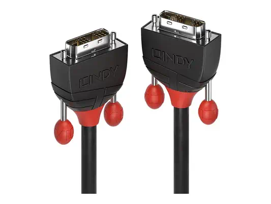 LINDY 10m DVI-D Single Link Cable Black Line - Lindy - Câble Audio - visuel 2