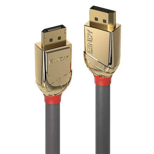 Revendeur officiel LINDY 0.5m DisplayPort Cable Gold Line DP Male to Male