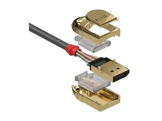 LINDY 15m DisplayPort Cable Gold Line Resolution - Lindy - Câble Audio - visuel 1