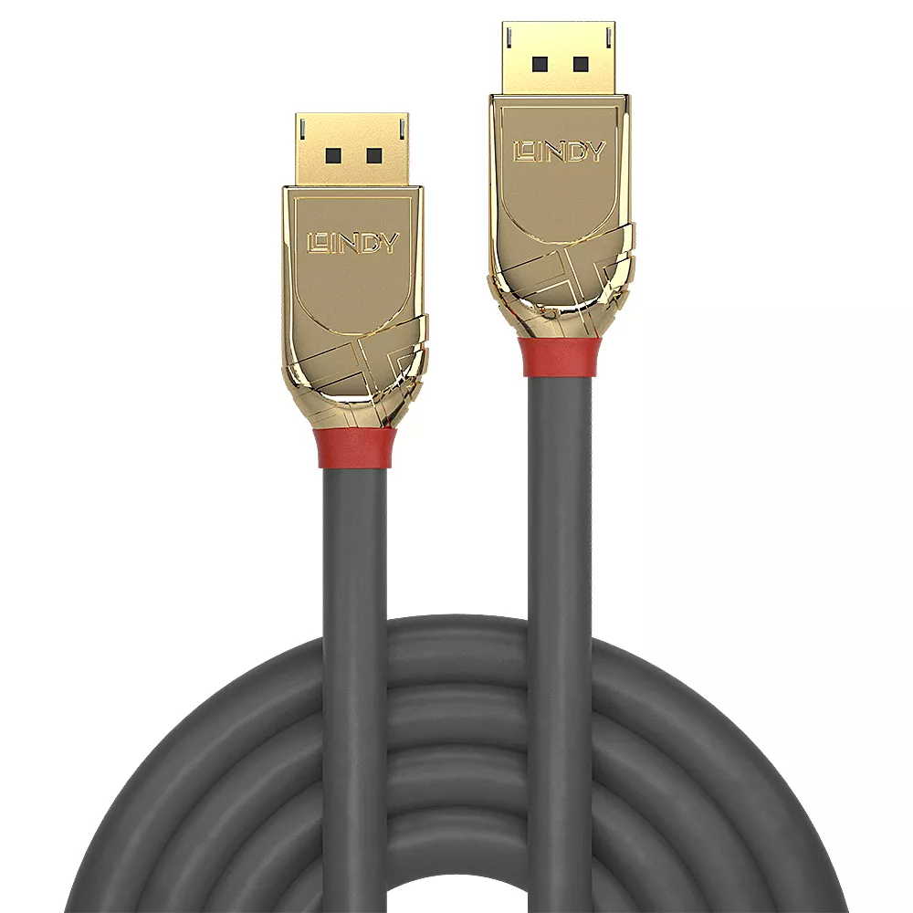 Vente LINDY 20m DisplayPort Cable Gold Line Resolution Lindy au meilleur prix - visuel 2