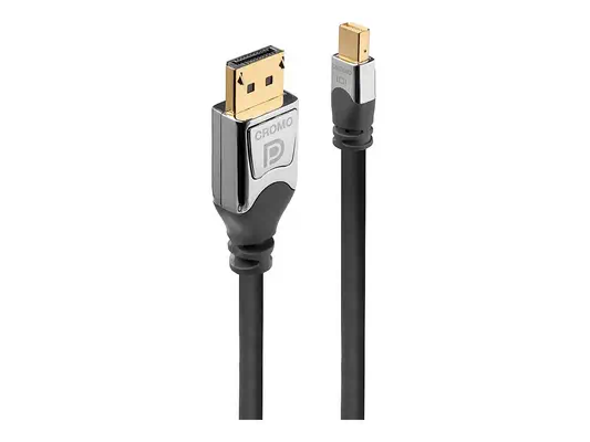 LINDY 0.5m Mini DP to DP Cable Cromo Line Male/Male - Lindy - Câble Audio - visuel 1