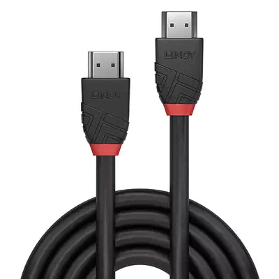 LINDY Câble HDMI High Speed Black Line 0.5m - Lindy - Câble Audio - visuel 2