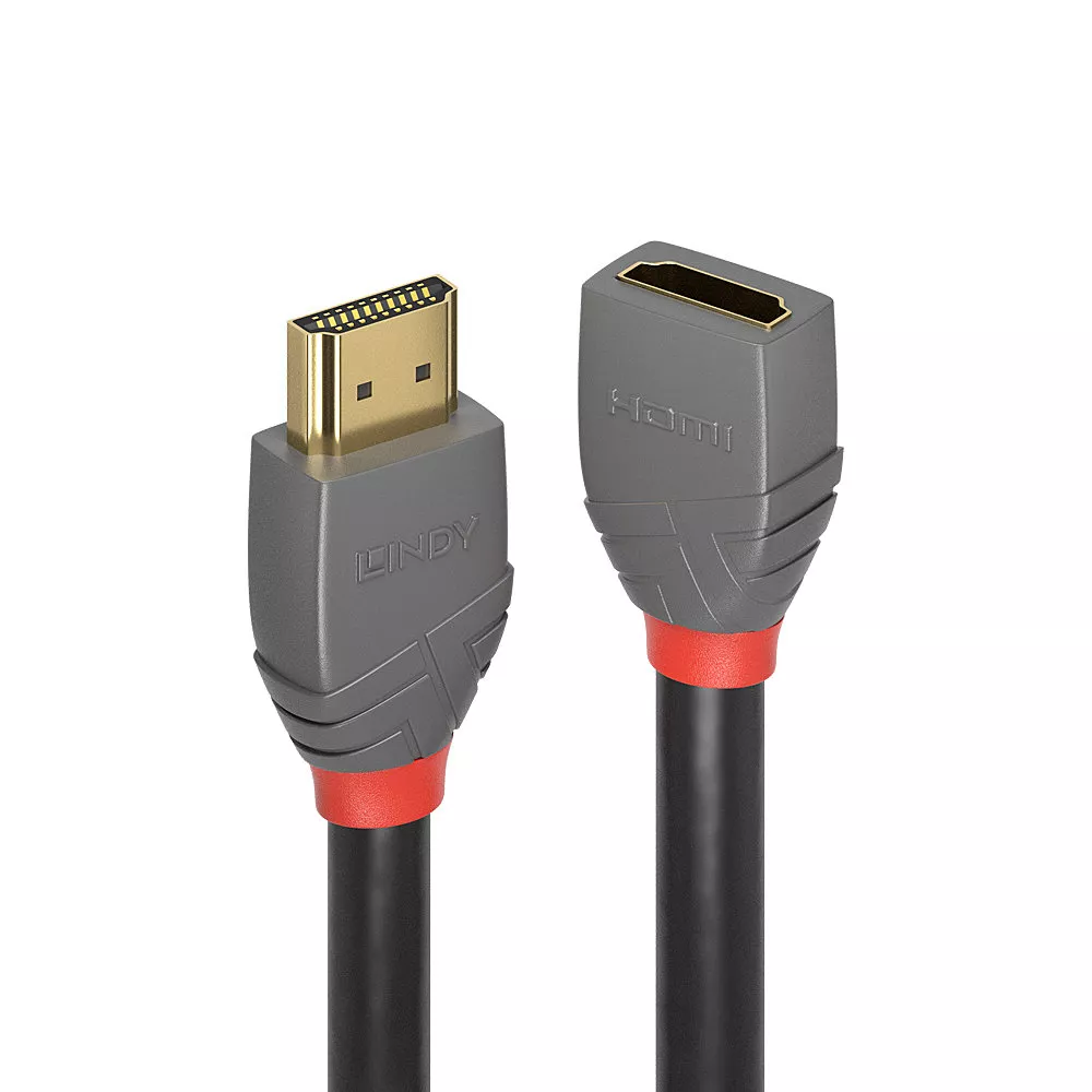 Vente LINDY 0.5m HDMI Extension Cable Anthra Line au meilleur prix