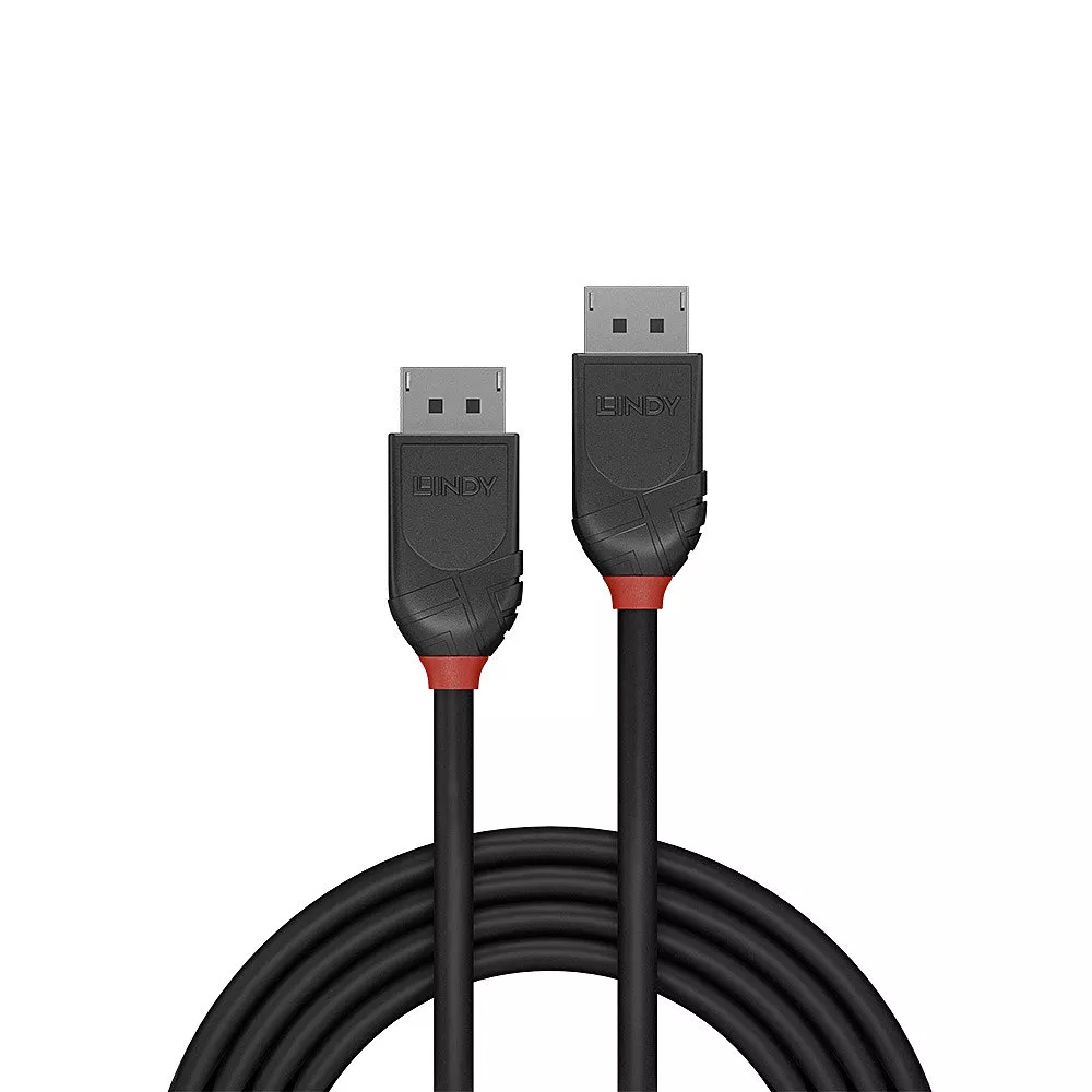 Vente LINDY 0.5m DisplayPort 1.2 Cable Black Line Lindy au meilleur prix - visuel 2