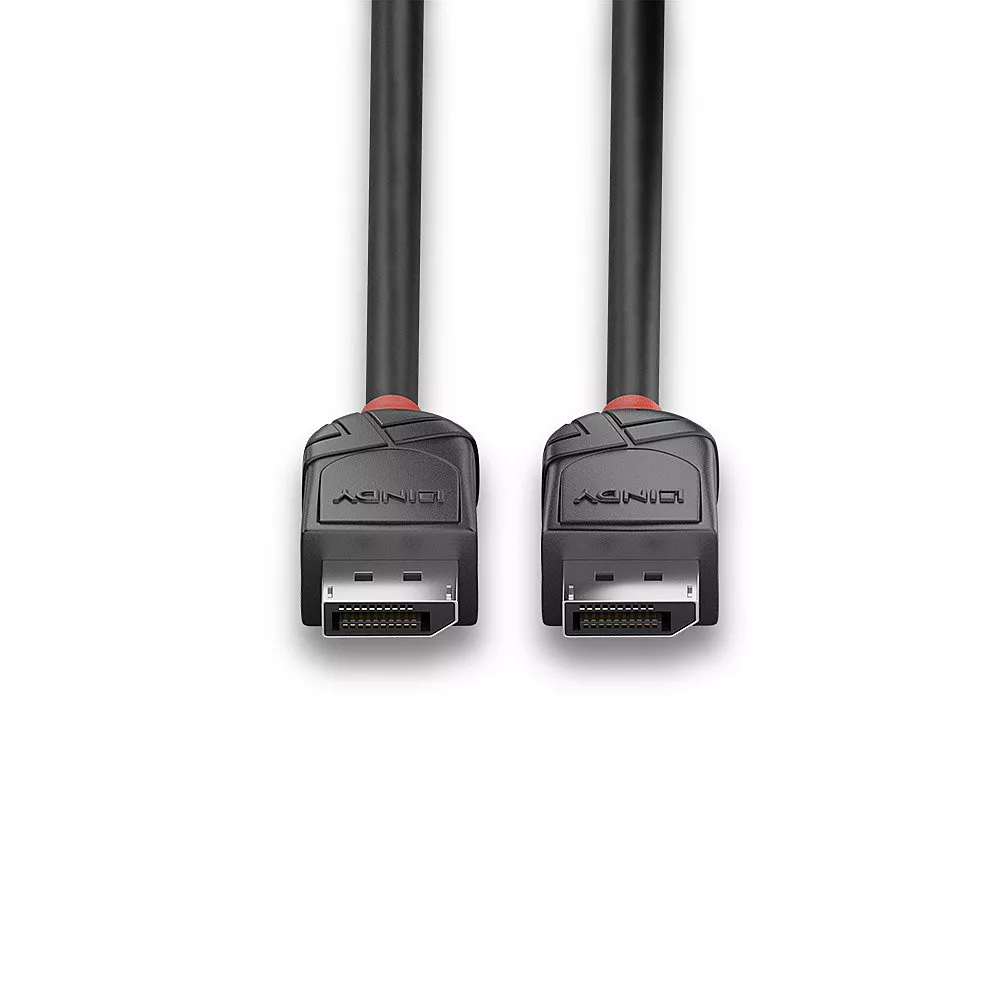 Vente LINDY 0.5m DisplayPort 1.2 Cable Black Line Lindy au meilleur prix - visuel 4