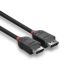 Vente LINDY 0.5m DisplayPort 1.2 Cable Black Line Lindy au meilleur prix - visuel 6