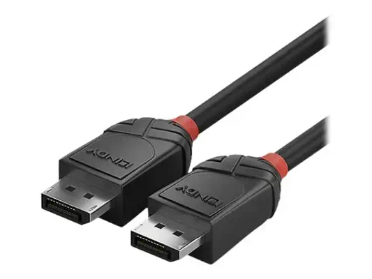 LINDY 0.5m DisplayPort 1.2 Cable Black Line - Lindy - Câble Audio - visuel 1