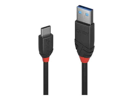 LINDY Black Line USB Cable USB 3.1 USB/A-USB-C M-M 0 - Lindy - Câble Audio - visuel 2