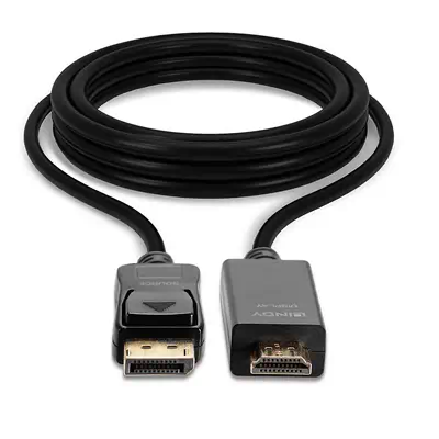 Vente LINDY Câble DisplayPort vers HDMI 4K30 DP:passif 2m Lindy au meilleur prix - visuel 4