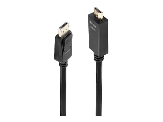 LINDY Câble DisplayPort vers HDMI 4K30 DP:passif 2m - Lindy - Câble Audio - visuel 5