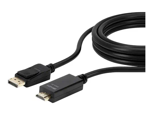 LINDY Câble DisplayPort vers HDMI 4K30 DP:passif 3m - Lindy - Câble Audio - visuel 2