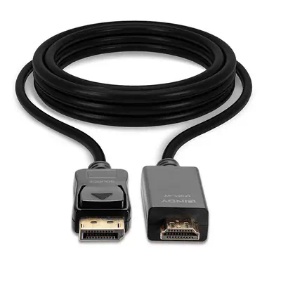 Vente LINDY Câble DisplayPort vers HDMI 4K30 DP:passif 5m Lindy au meilleur prix - visuel 4