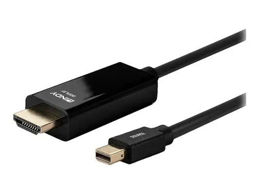 LINDY Câble Mini DisplayPort vers HDMI 4K30 DP:passif 1m - Lindy - Câble Audio - visuel 2